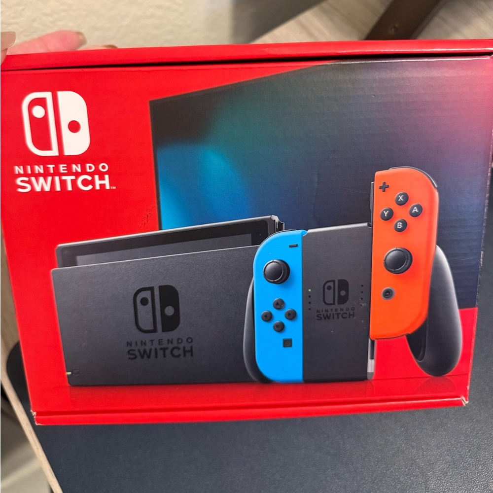 Nintendo Switch Console - Bright Red and Blue